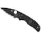 Spyderco 2024 Spyderco Native 5 Lightweight Black Black Blade Serrated SPY-C41SBBK5 - alternate 3